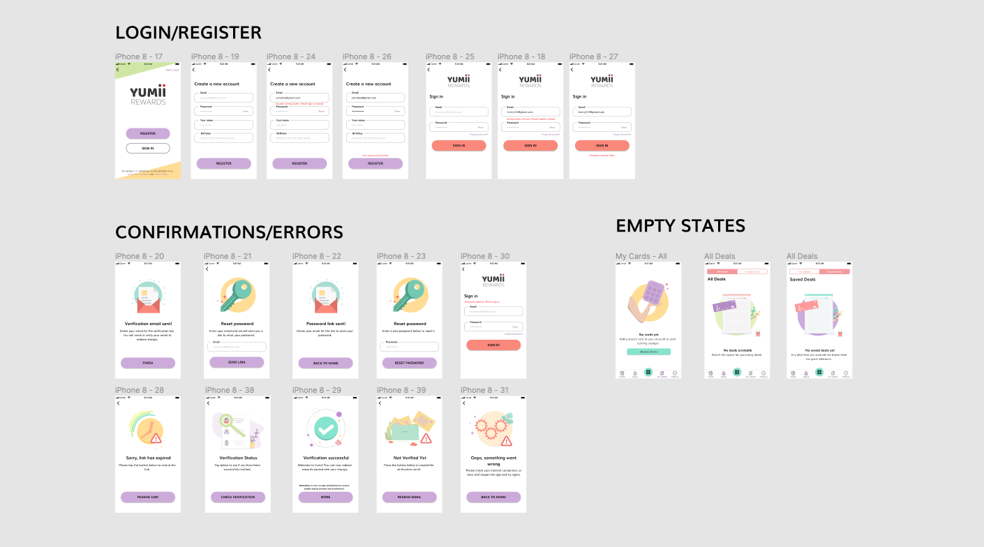 login-register-screens